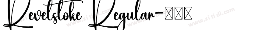 Revelstoke Regular字体转换